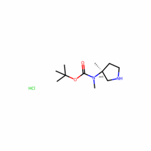 tert-butyl N-methyl-N-(3-methylpyrrolidin-3-yl)carbamate;hydrochloride