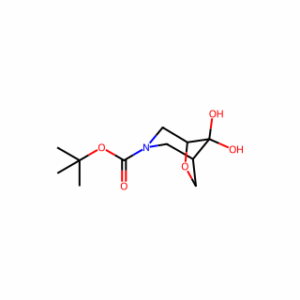 tert-butyl 8,8-dihydroxy-6-oxa-3-azabicyclo[3.2.1]octane-3-carboxylate