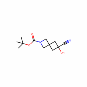 tert-butyl 6-cyano-6-hydroxy-2-azaspiro[3.3]heptane-2-carboxylate