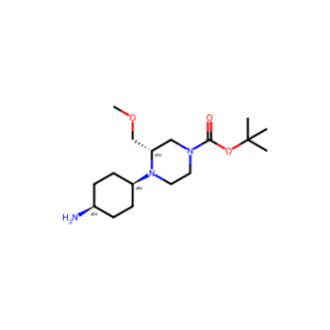 tert-butyl (3S)-cis-4-(4-aminocyclohexyl)-3-(methoxymethyl)piperazine-1-carboxylate