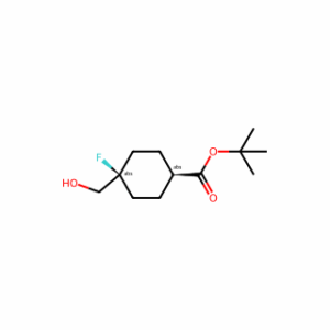 tert-butyl cis-4-fluoro-4-(hydroxymethyl)cyclohexanecarboxylate
