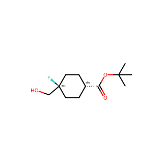 tert-butyl trans-4-fluoro-4-(hydroxymethyl)cyclohexanecarboxylate