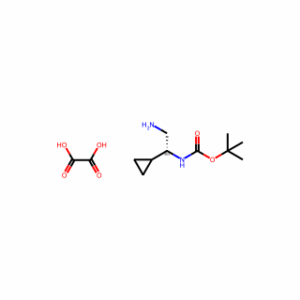 tert-butyl N-[(1R)-2-amino-1-cyclopropyl-ethyl]carbamate oxalic acid