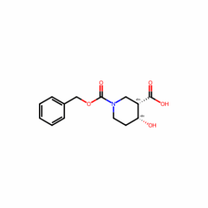 (3S,4R)-1-benzyloxycarbonyl-4-hydroxy-piperidine-3-carboxylic acid