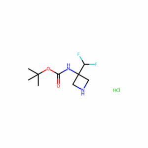 tert-butyl N-[3-(difluoromethyl)azetidin-3-yl]carbamate;hydrochloride