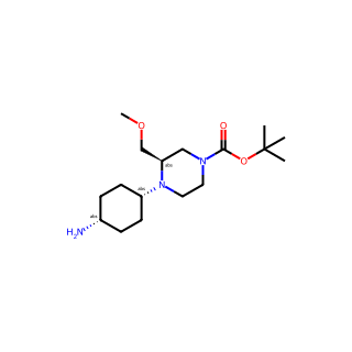 tert-butyl (3R)-cis-4-(4-aminocyclohexyl)-3-(methoxymethyl)piperazine-1-carboxylate