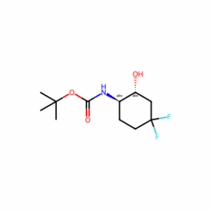 tert-butyl N-[trans-4,4-difluoro-2-hydroxy-cyclohexyl]carbamate