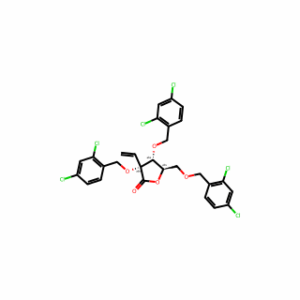 (3R,4R,5R)-3,4-bis[(2,4-dichlorophenyl)methoxy]-5-[(2,4-dichlorophenyl)methoxymethyl]-3-vinyl-tetrahydrofuran-2-one