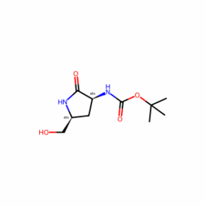tert-butyl N-[(3S,5S)-5-(hydroxymethyl)-2-oxopyrrolidin-3-yl]carbamate