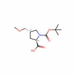 (2R,4S)-1-tert-butoxycarbonyl-4-(methoxymethyl)pyrrolidine-2-carboxylic acid