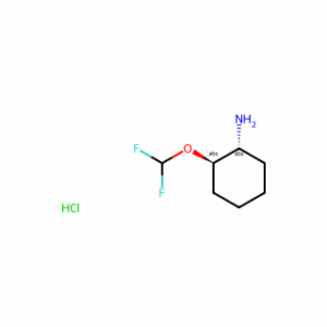 trans-2-(difluoromethoxy)cyclohexanamine;hydrochloride