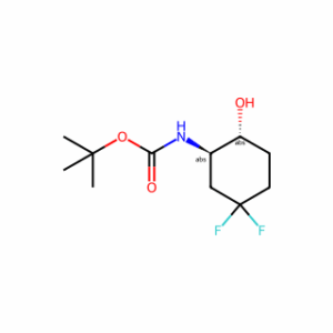 tert-butyl N-[trans-5,5-difluoro-2-hydroxy-cyclohexyl]carbamate