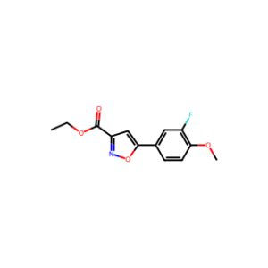 ethyl 5-(3-fluoro-4-methoxyphenyl)-isoxazole-3-carboxylate