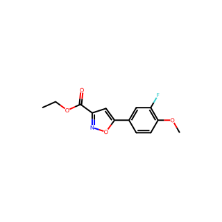 ethyl 5-(3-fluoro-4-methoxyphenyl)-isoxazole-3-carboxylate