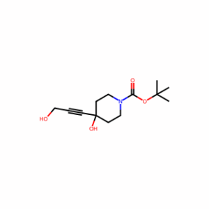 tert-butyl 4-hydroxy-4-(3-hydroxyprop-1-yn-1-yl)piperidine-1-carboxylate