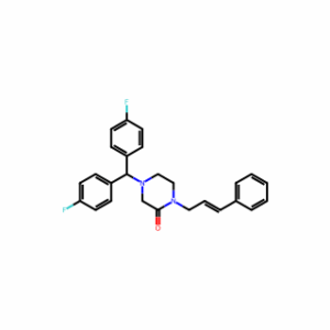 (E)-4-(bis(4-fluorophenyl)methyl)-1-cinnamylpiperazin-2-one