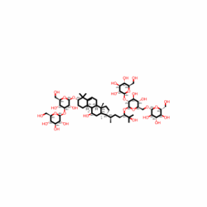 (3β,9β,10α,11α,24R)-3-[(3-O-β-D-Glucopyranosyl-β-D-glucopyranosyl)oxy]-11,25-dihydroxy-9-methyl-19-norlanost-5-en-24-yl O-β-D-glucopyranosyl-(1→2)-O-[β-D-glucopyranosyl-(1→6)]-β-D-glucopyranoside