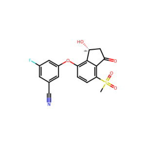 (R)-3-Fluoro-5-((3-hydroxy-7-(methylsulfonyl)-1-oxo-2,3-dihydro-1H-inden-4-yl)oxy)benzonitrile
