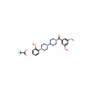 (3,5-Dimethoxyphenyl)(4-(4-(2-methoxyphenyl)piperazin-1-yl)piperidin-1-yl)methanone 2,2,2-trifluoroacetate