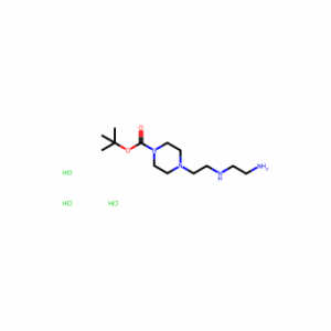 tert-Butyl 4-(2-((2-aminoethyl)amino)ethyl)piperazine-1-carboxylate trihydrochloride