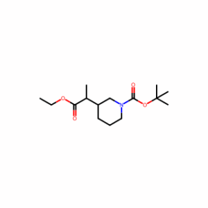 tert-butyl 3-(1-ethoxy-1-oxopropan-2-yl)piperidine-1-carboxylate