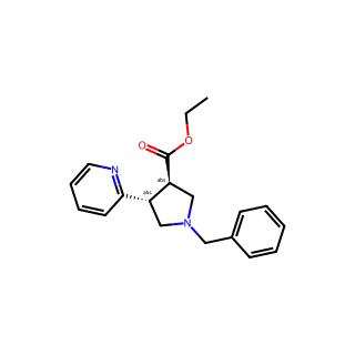 trans-ethyl 1-benzyl-4-(pyridin-2-yl)pyrrolidine-3-carboxylate