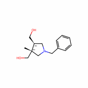 trans-1-benzyl-4-(hydroxymethyl)-4-methylpyrrolidin-3-yl]methanol