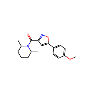 (2,6-Dimethylpiperidin-1-yl)(5-(4-methoxyphenyl)isoxazol-3-yl)methanone