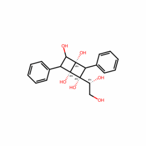 (1R,2R,4S)-2-((R)-1,2-Dihydroxyethyl)-3,6-diphenylbicyclo[2.2.0]hexane-1,2,4,5-tetraol