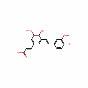 (E)-3-(4-Hydroxy-3-((E)-4-Hydroxy-3-Methoxystyryl)-5-Methoxyphenyl)Acrylic Acid