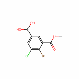 (4-Bromo-3-chloro-5-(methoxycarbonyl)phenyl)boronic acid
