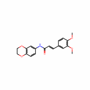 (E)-N-(2,3-Dihydrobenzo[b][1,4]dioxin-6-yl)-3-(3,4-dimethoxyphenyl)acrylamide