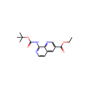 Ethyl 8-((tert-butoxycarbonyl)amino)-1,7-naphthyridine-3-carboxylate