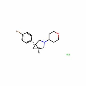 (1R,5S)-1-(4-Bromophenyl)-3-(tetrahydro-2H-pyran-4-yl)-3-azabicyclo[3.1.0]hexane hydrochloride
