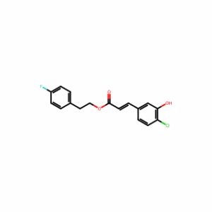 (E)-4-Fluorophenethyl 3-(4-chloro-3-hydroxyphenyl)acrylate
