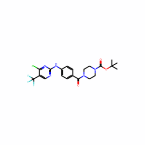 tert-Butyl 4-(4-((4-chloro-5-(trifluoromethyl)pyrimidin-2-yl)amino)benzoyl)piperazine-1-carboxylate