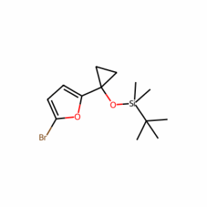 (1-(5-Bromofuran-2-yl)cyclopropoxy)(tert-butyl)dimethylsilane