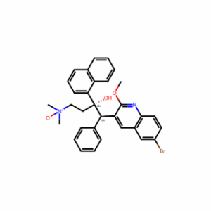 (3S,4R)-4-(6-Bromo-2-methoxyquinolin-3-yl)-3-hydroxy-N,N-dimethyl-3-(naphthalen-1-yl)-4-phenylbutan-1-amine oxide Bedaquiline Impurity