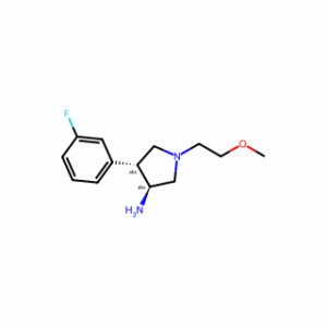 (3S,4R)-4-(3-fluorophenyl)-1-(2-methoxyethyl)pyrrolidin-3-amine