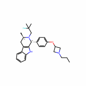 (1R,3R)-2-(2-Fluoro-2-methylpropyl)-2,3,4,9-tetrahydro-3-methyl-1-[4-[(1-propyl-3-azetidinyl)oxy]phenyl]-1H-pyrido[3,4-b]indole