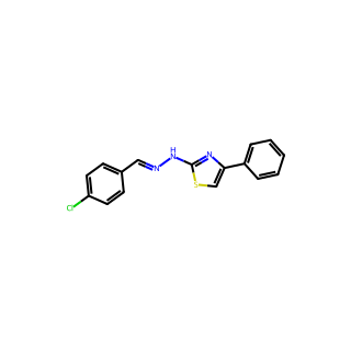 (E)-2-(2-(4-chlorobenzylidene)hydrazineyl)-4-phenylthiazole