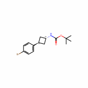 tert-butyl N-[(1r,3r)-3-(4-bromophenyl)cyclobutyl]carbamate