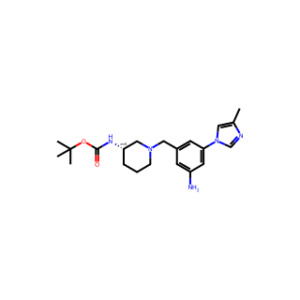 (S)-1-[3-Amino-5-(4-methyl-1-imidazolyl)benzyl]-N-Boc-piperidin-3-amine