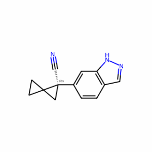 (R)-1-(1h-Indazol-6-yl)spiro[2.2]pentane-1-carbonitrile