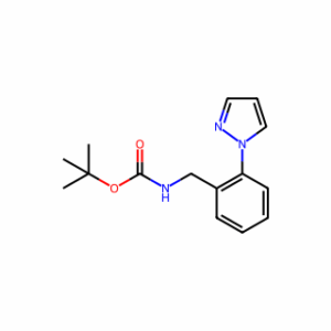 tert-butyl N-[(2-pyrazol-1-ylphenyl)methyl]carbamate