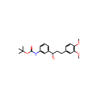 tert-Butyl (R)-(3-(3-(3,4-dimethoxyphenyl)-1-hydroxypropyl)phenyl)carbamate