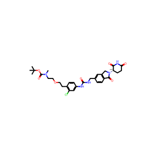 tert-Butyl (2-(2-chloro-4-(3-((2-(2,6-dioxopiperidin-3-yl)-1-oxoisoindolin-5-yl)methyl)ureido)phenethoxy)ethyl)(methyl)carbamate