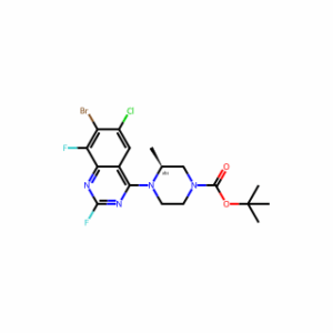 tert-Butyl (S)-4-(7-bromo-6-chloro-2,8-difluoroquinazolin-4-yl)-3-methylpiperazine-1-carboxylate