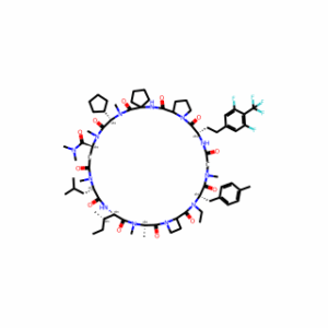 (5S,8S,11S,15S,18S,23aS,29S,35S,37aS)-8-((S)-sec-Butyl)-18-cyclopentyl-29-(3,5-difluoro-4-(trifluoromethyl)phenethyl)-36-ethyl-11-isobutyl-N,N,5,6,12,16,19,33-octamethyl-35-(4-methylbenzyl)-4,7,10,13,17,20,23,28,31,34,37-undecaoxotetratriacontahydro-2H,4H
