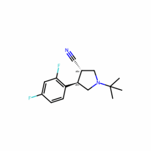 (3S,4R)-1-(tert-Butyl)-4-(2,4-difluorophenyl)pyrrolidine-3-carbonitrile
